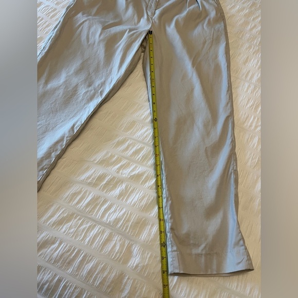 BABATON Artitzia Linen Blend Pleated Taupe Pants Pleats Side Pockets Fly Front - Picture 13 of 13